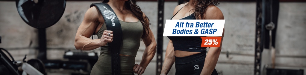 Trningstj og -tilbehr fra Better Bodies & GASP - 25 %